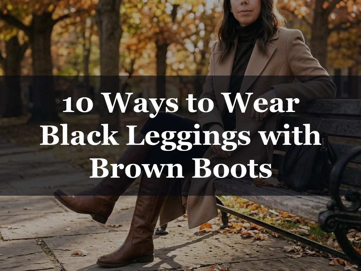 10 Ways to Wear Black Leggings with Brown Boots - black leggings with brown boots