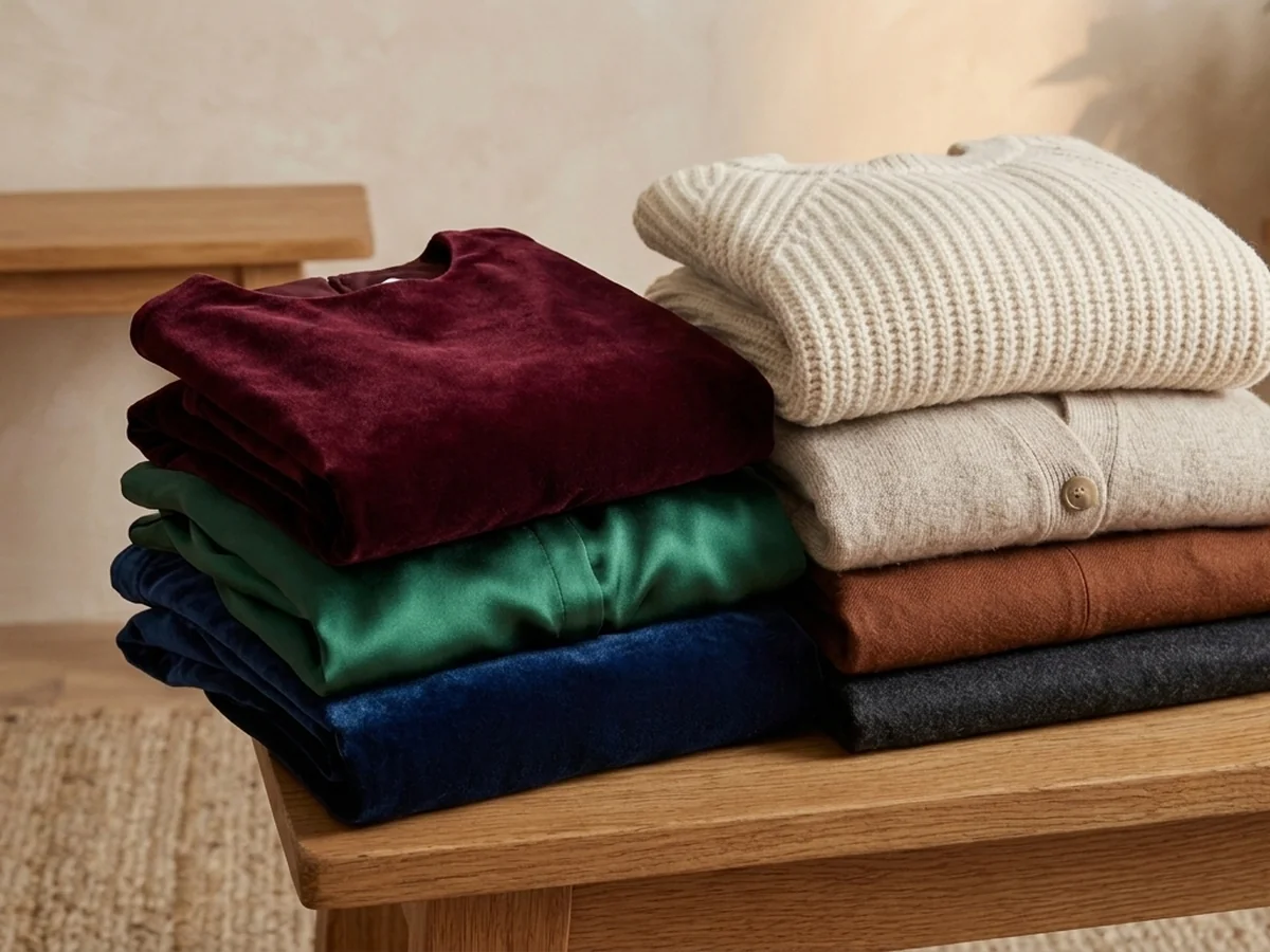 Selecting Your Festive Color Palette and Luxurious Textures - capsule wardrobe christmas outfit ideas