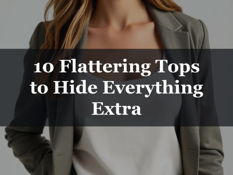 10 Flattering Tops to Hide Everything Extra - flattering tops