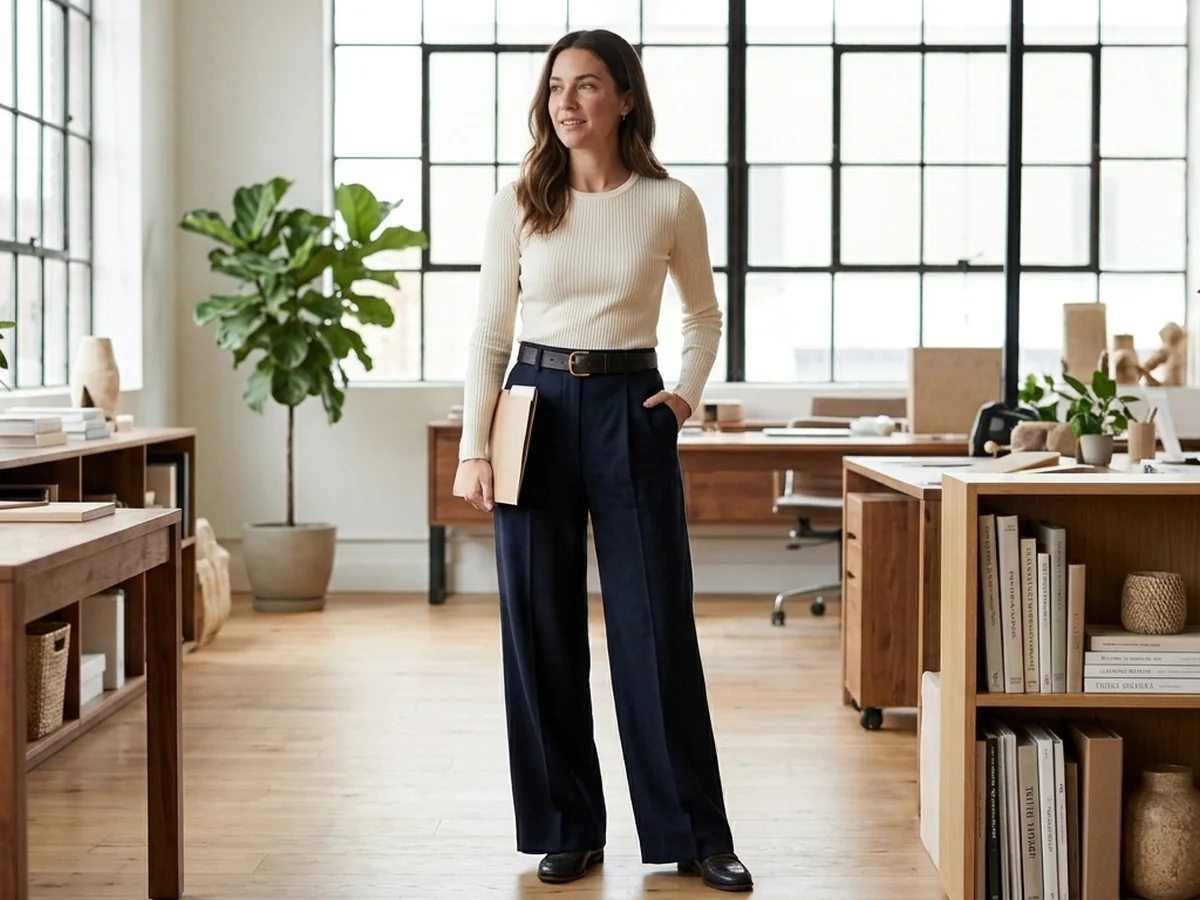 The Power of High-Waisted Trousers and Proportion Play - outfits to look taller and slimmer