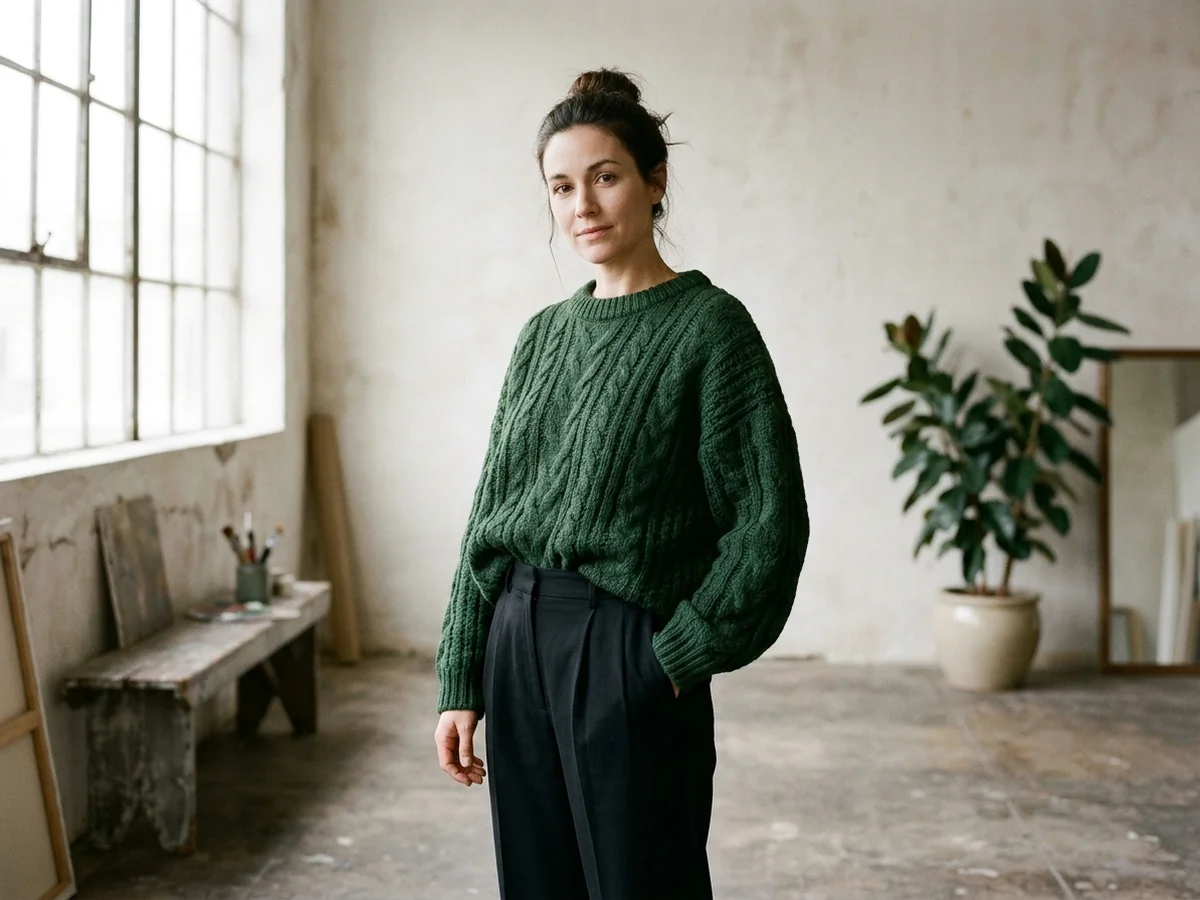 Balancing Silhouettes with Denim and Trousers - outfits with an ugly christmas sweater