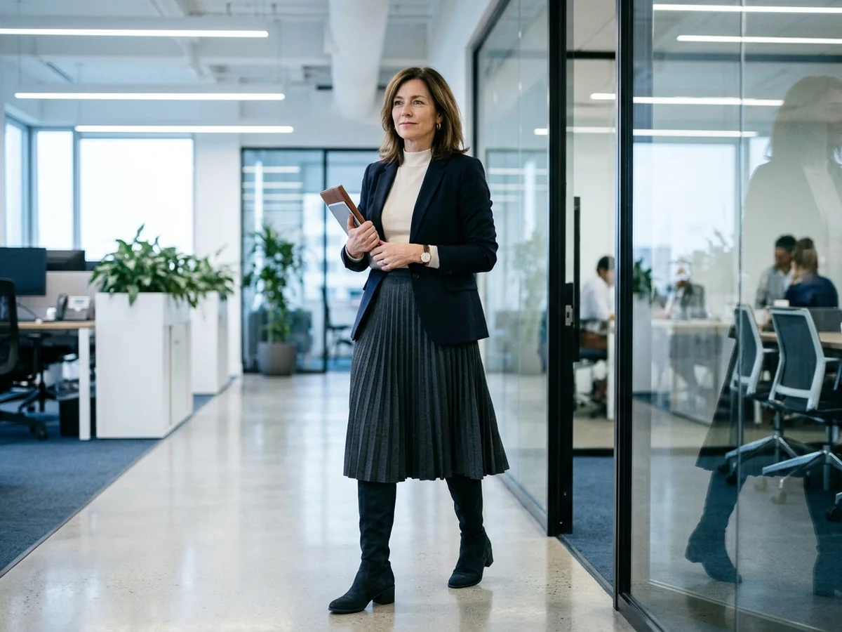 Dressing Them For Work - over the knee boots over 40