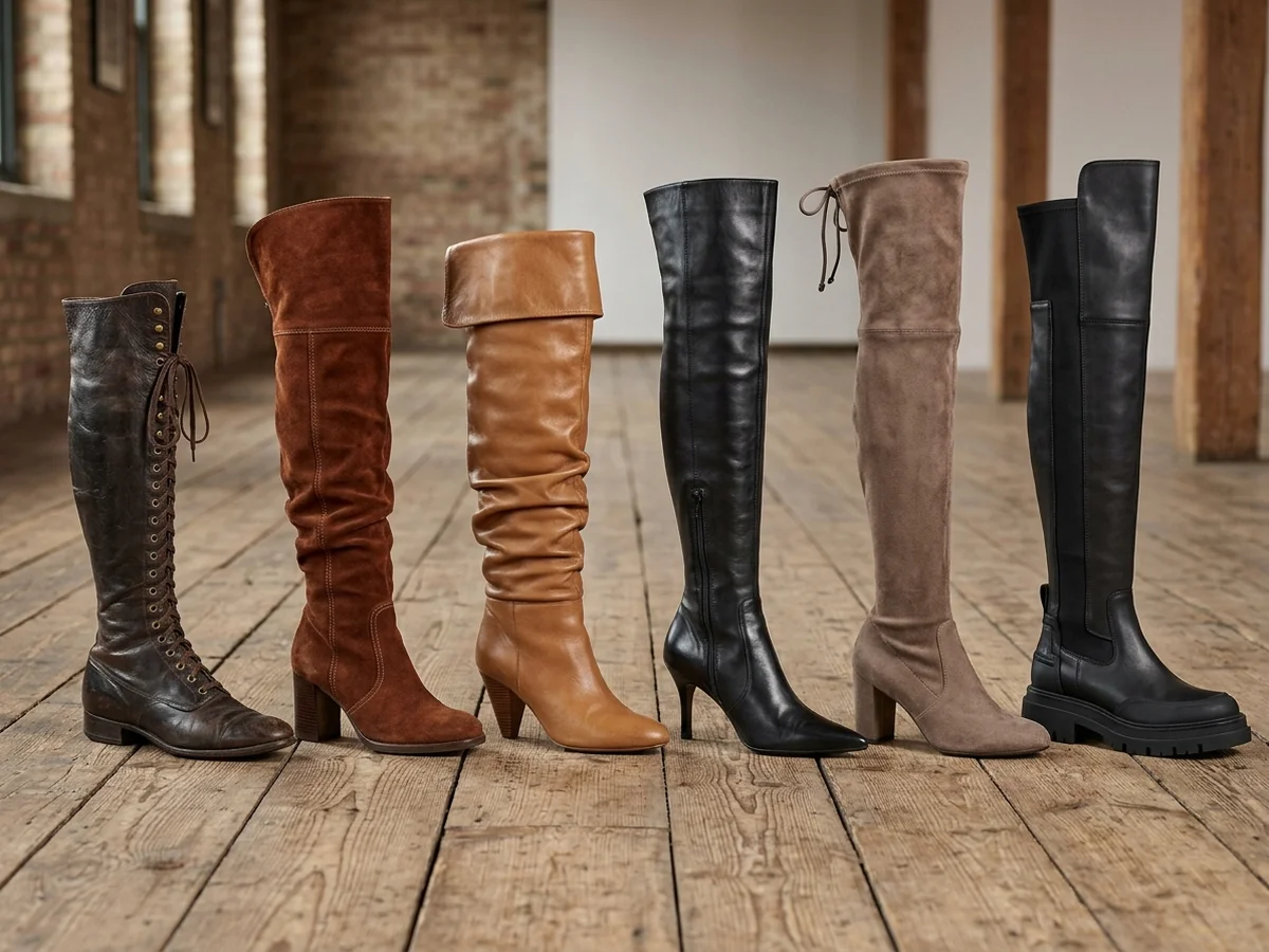 Evolution of Boot Styles - over the knee boots over 40