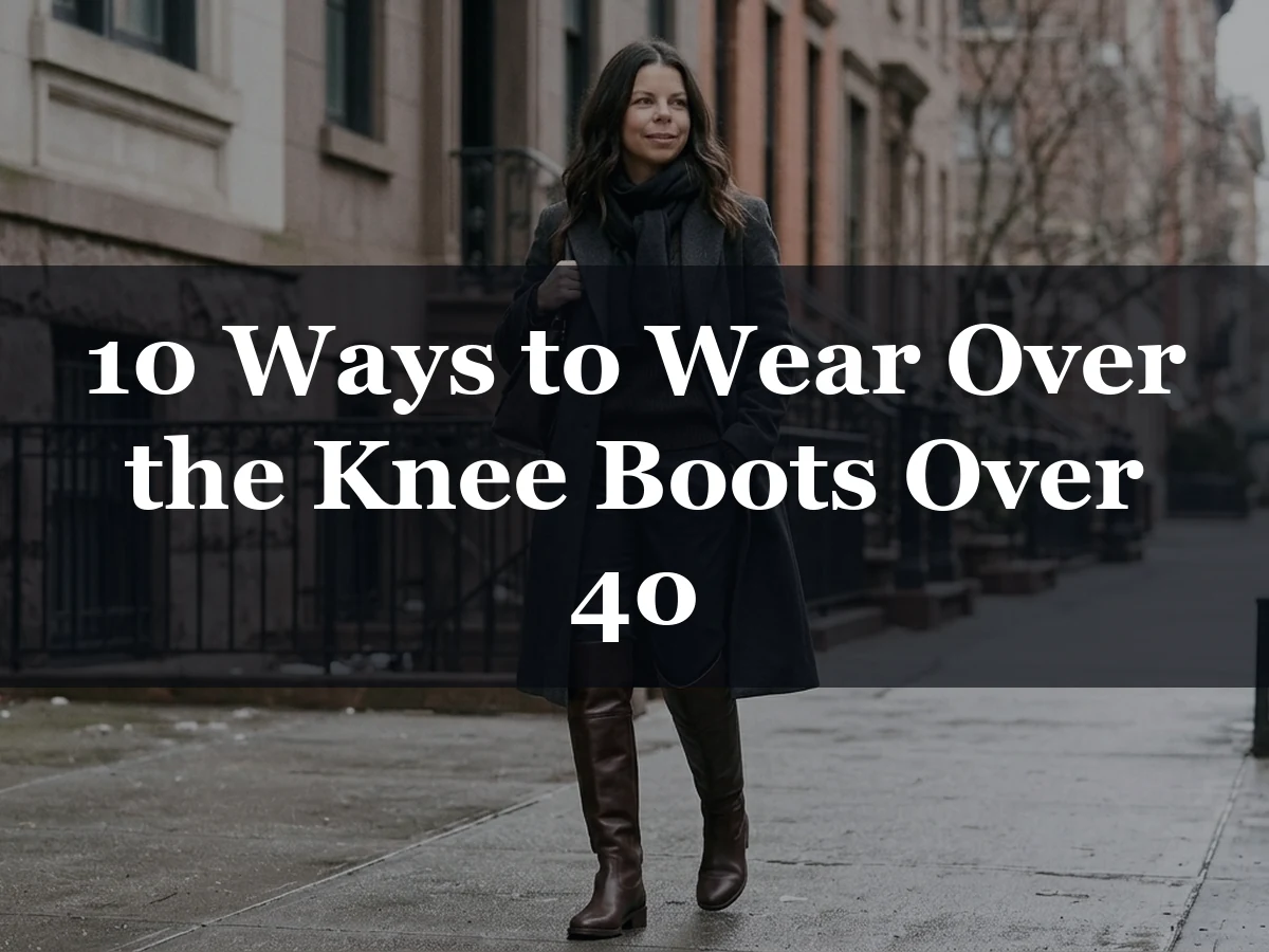 10 Ways to Wear Over the Knee Boots Over 40 - over the knee boots over 40
