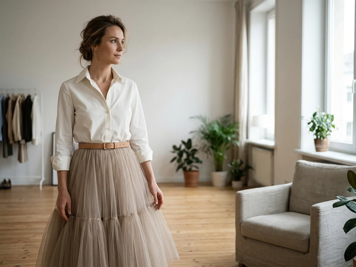 Choosing the Right Tops for a Balanced Silhouette - tulle skirt outfit